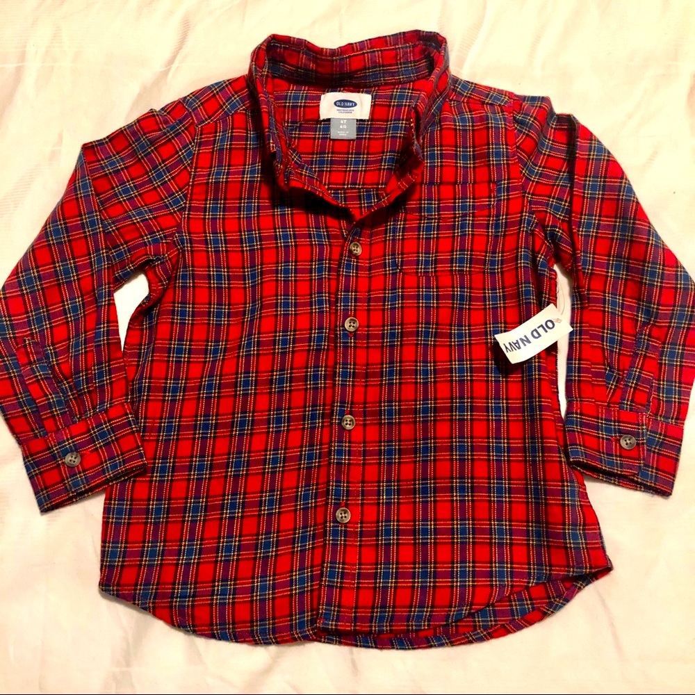 🌸5 for $20🌸 OLD NAVY Plaid Long Sleeve Shirt